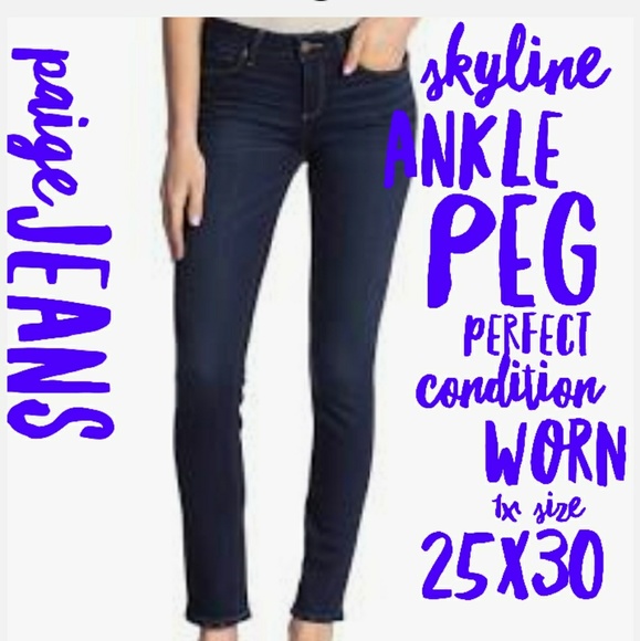 PAIGE Denim - Paige Jeans Size 25x30 Skyline Skinny Ankle Peg